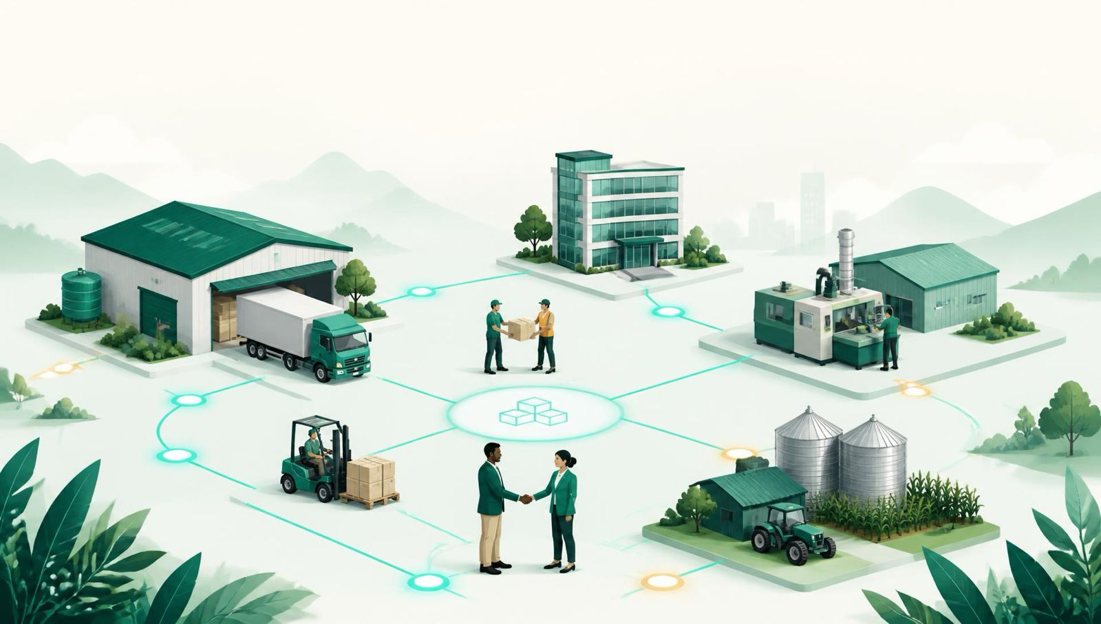 Ecoosty network illustration